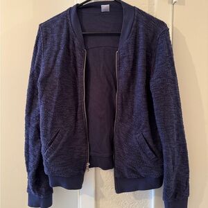 Navy Blue Women's Bomber Jacket